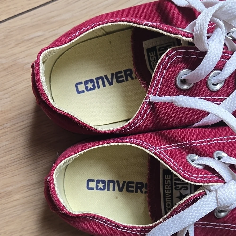 Converse CTAS Burgundy Canvas Sneakers In Burgundy Sz Womens 7 Mens 5 - Picture 4 of 7